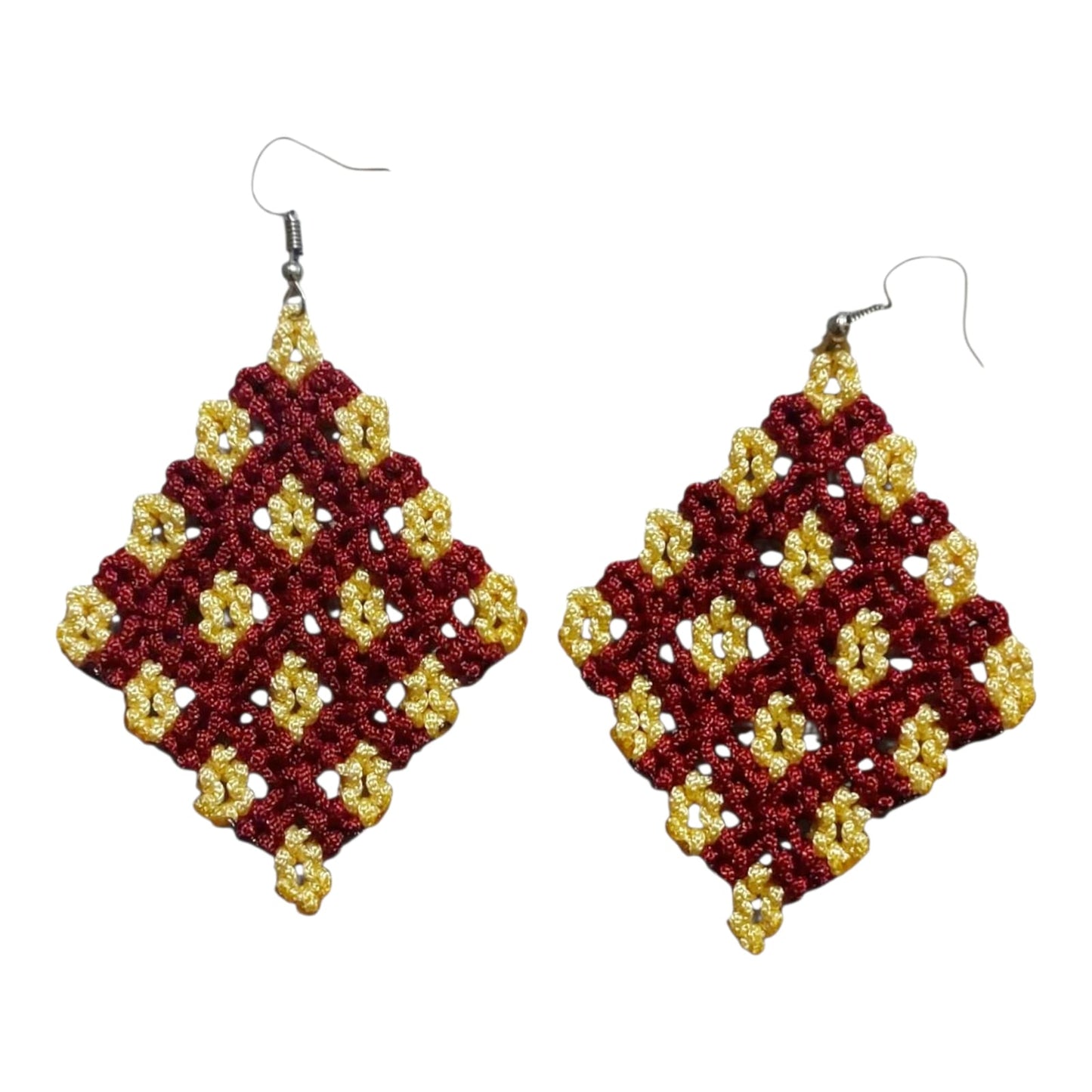 Purely Handmade Lightweight Macrame Dangle Earrings