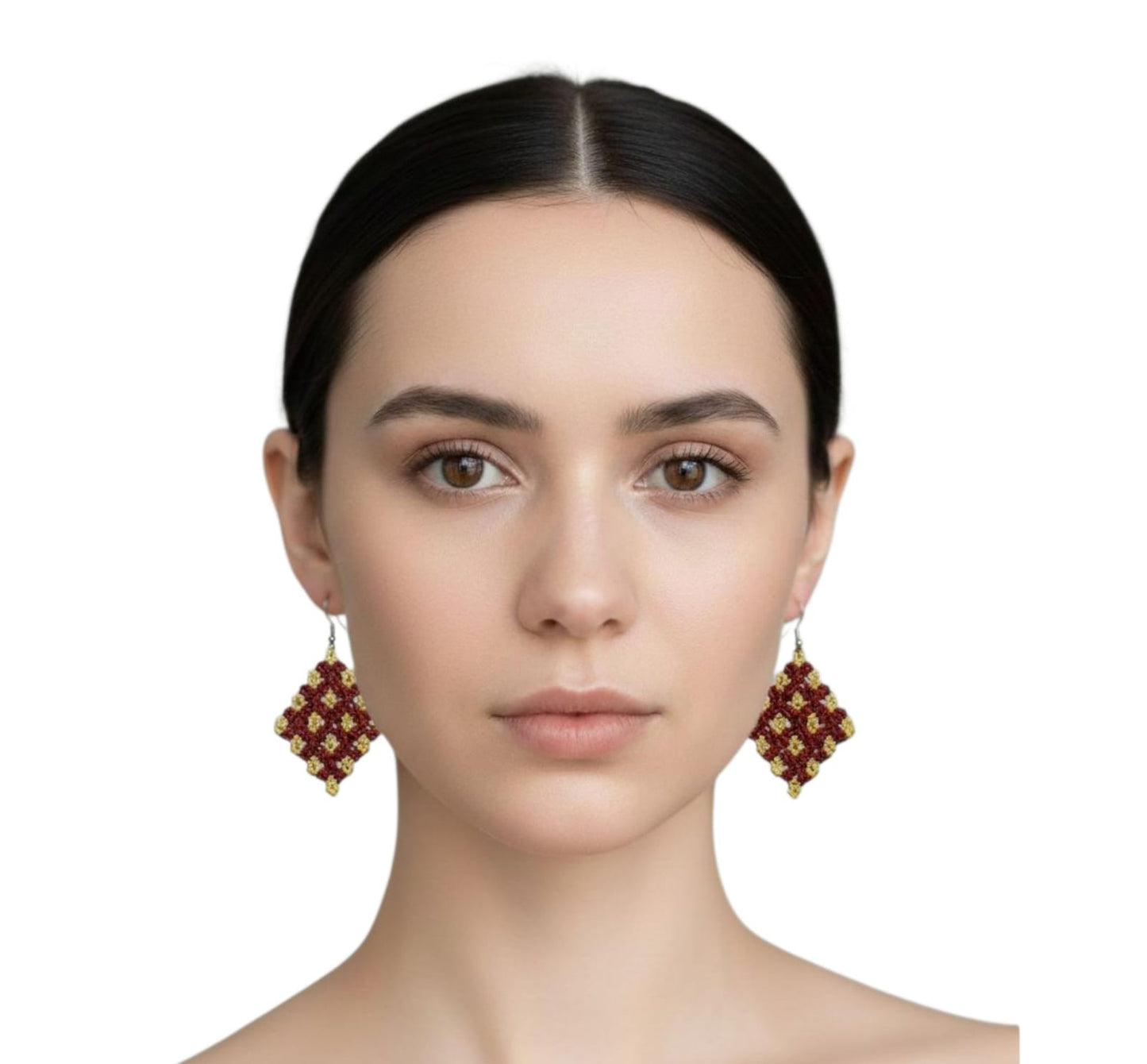 Purely Handmade Lightweight Macrame Dangle Earrings