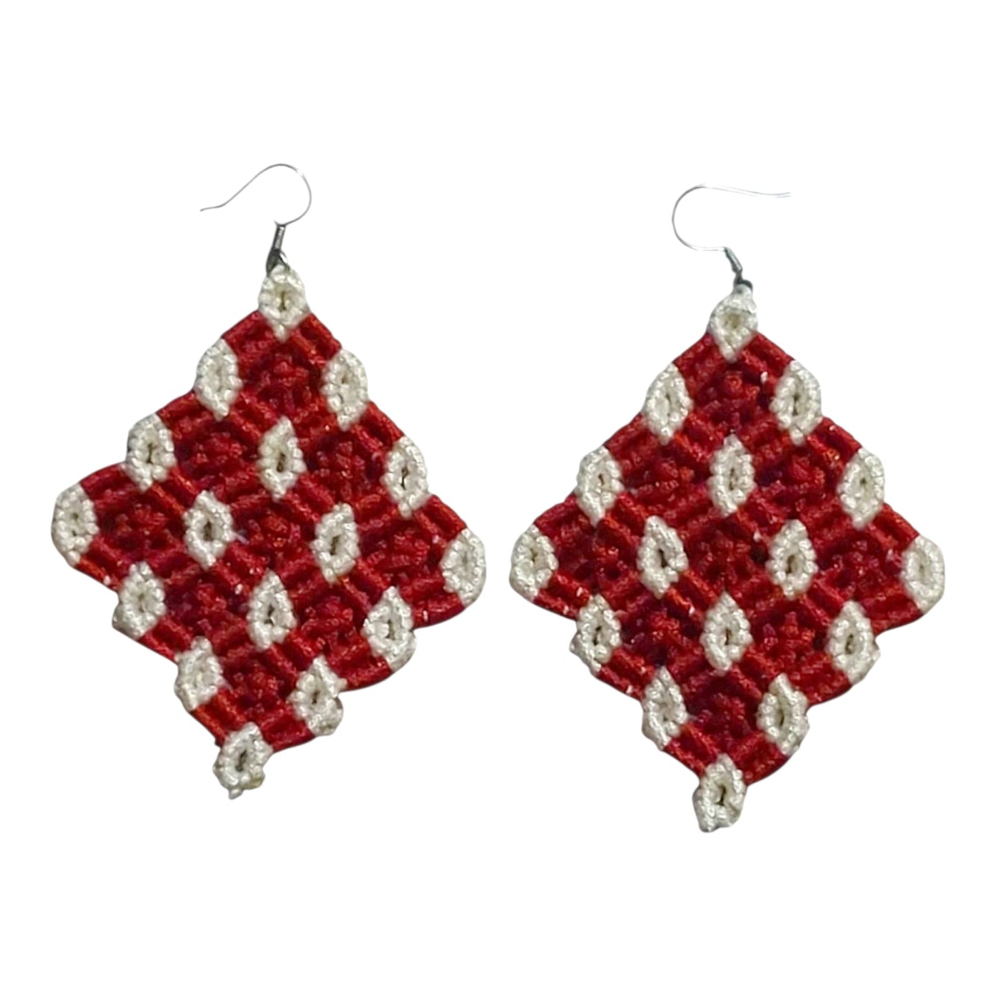 Purely Handmade Lightweight Macrame Dangle Earrings