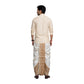 Cotton Silk Dhoti Pant With Contrasting Colour