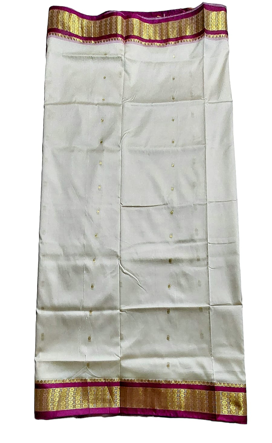 Women's Bomkai Silk Saree with Meenakari Thread & Golden Zari Work