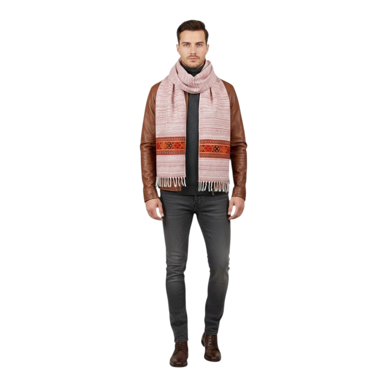 Handwoven Pure Woolen Muffler For Men