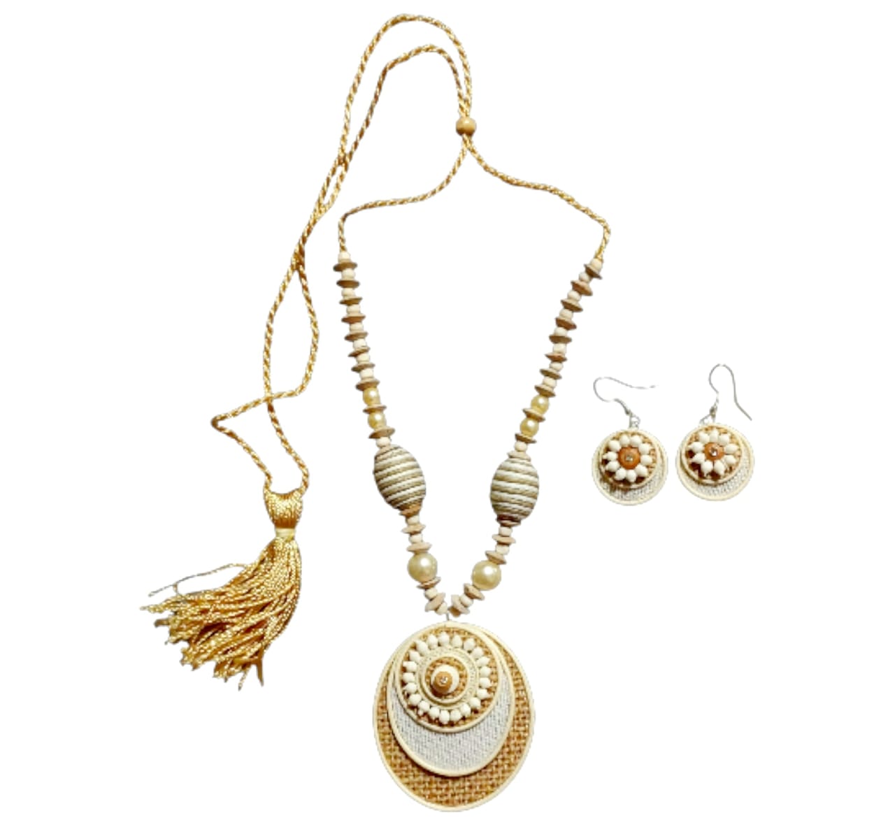 Premium Purely Handmade Jute Jewellery Sets (With Earrings)