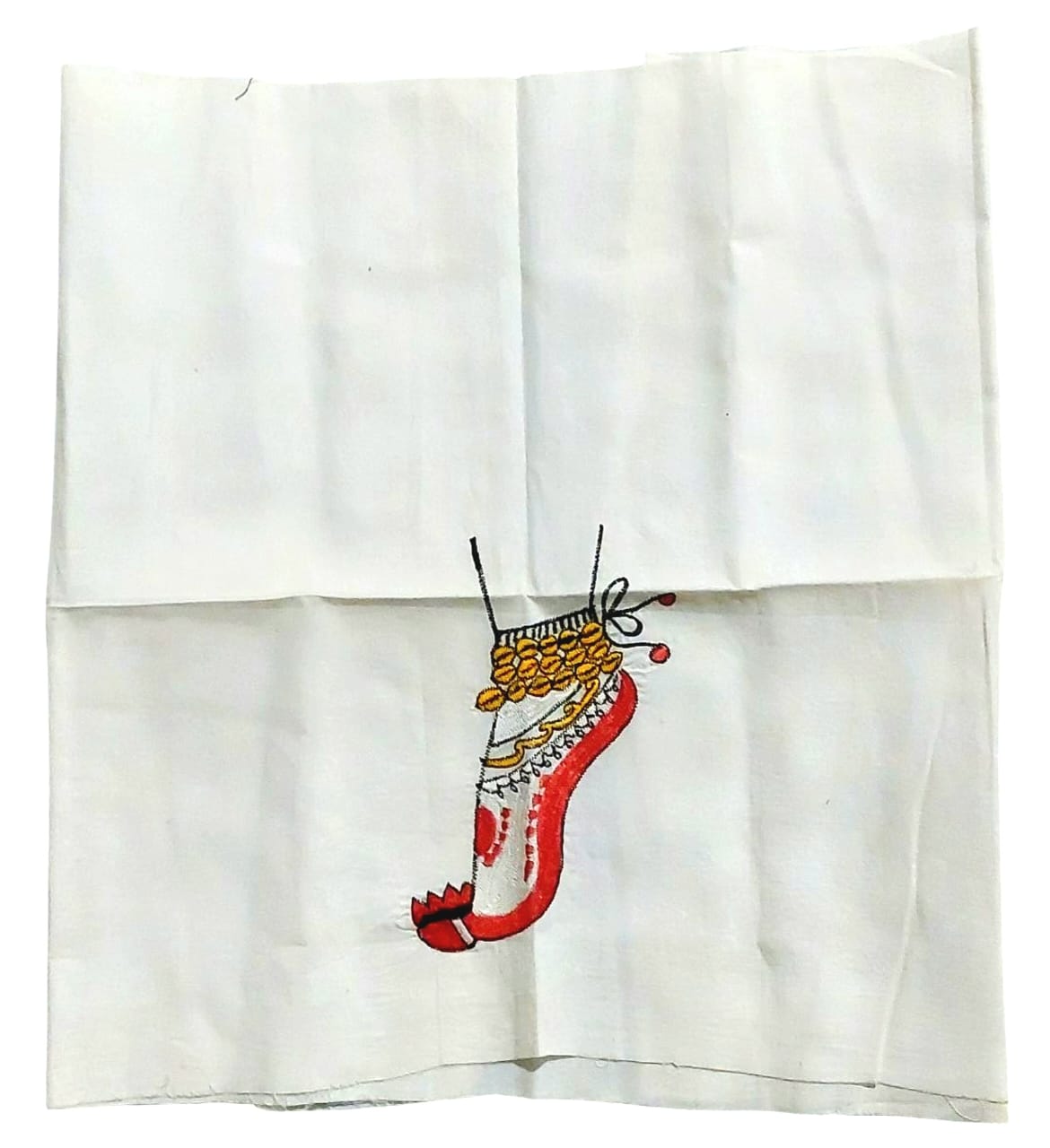 Hand Embroidered Hand Stitched Designer Premium Cotton Blouse Piece