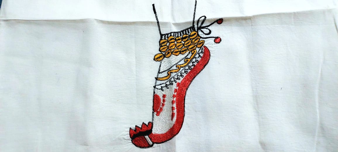 Hand Embroidered Hand Stitched Designer Premium Cotton Blouse Piece