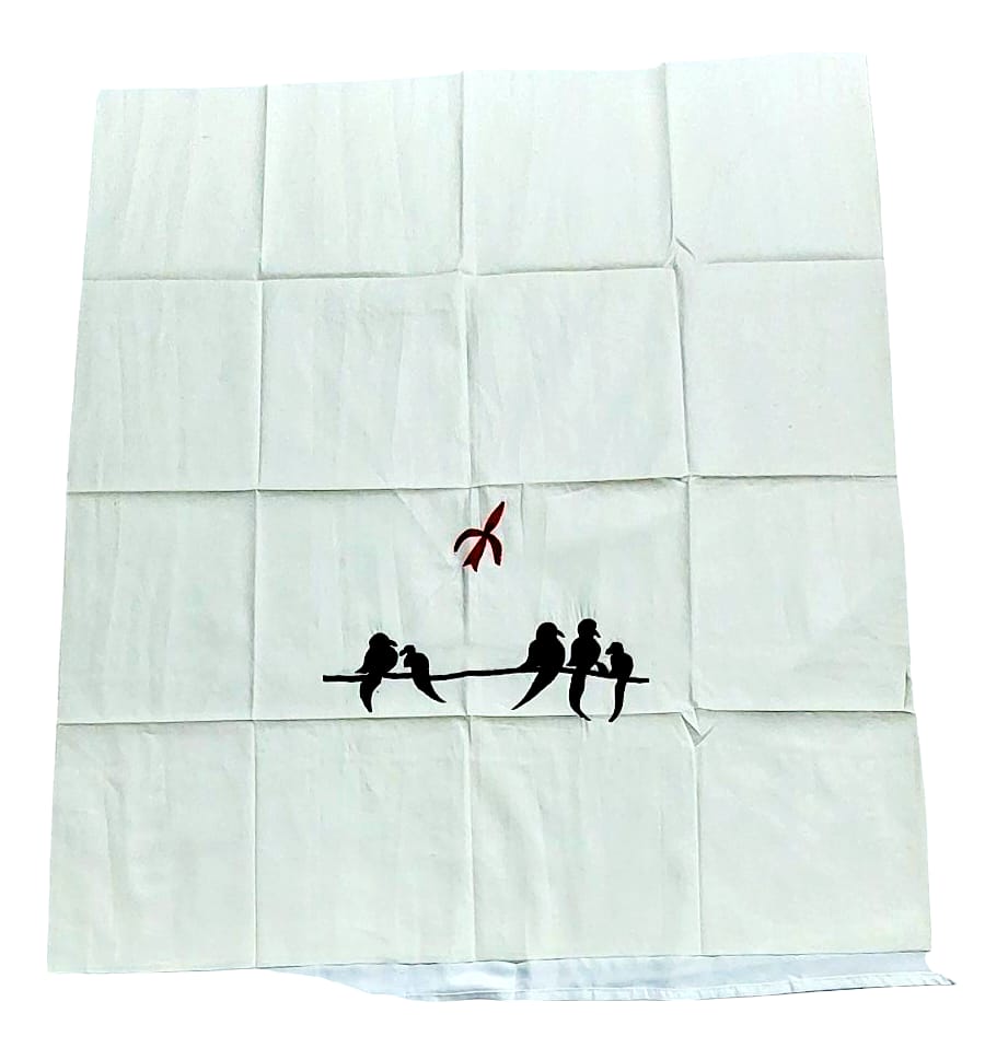 Hand Embroidered Hand Stitched Designer Premium Cotton Blouse Piece