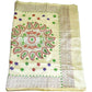 Hand Embroidered Kantha Cotton Silk Saree With Thread Work, Comfortable Fabric And Blouse Piece