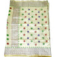 Hand Embroidered Kantha Cotton Silk Saree With Thread Work, Comfortable Fabric And Blouse Piece