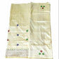Hand Embroidered Kantha Cotton Silk Saree With Thread Work, Comfortable Fabric And Blouse Piece
