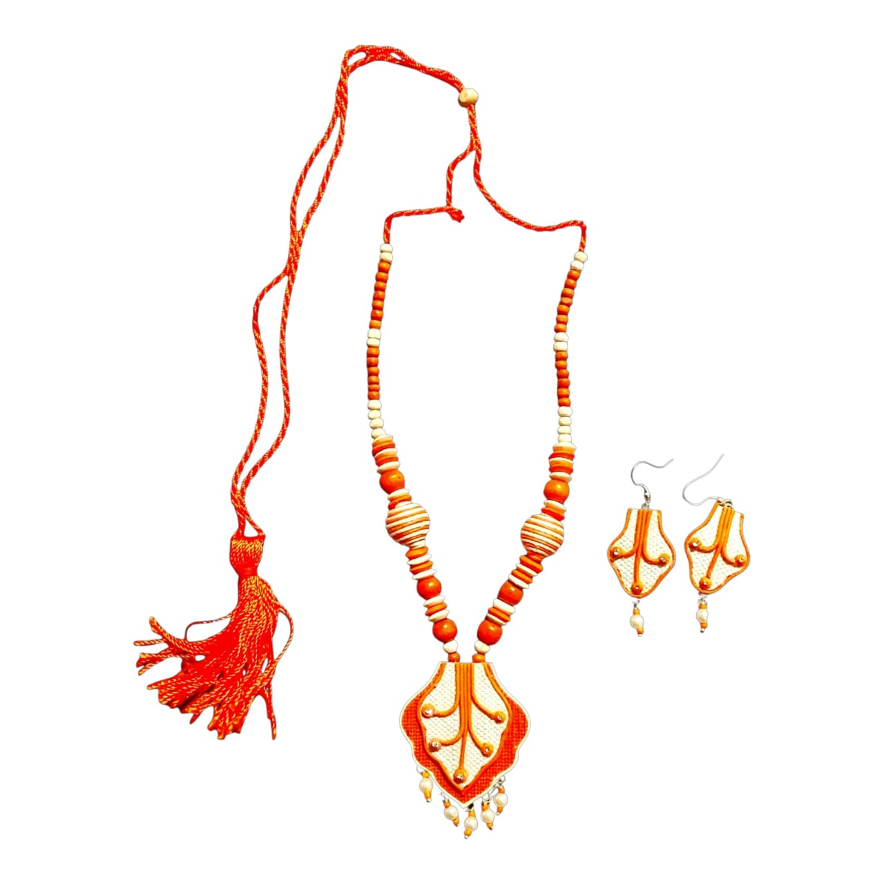 Premium Purely Handmade Jute Jewellery Sets (With Earrings)