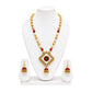 Purely Handmade Terracotta Rope Necklace With Earrings