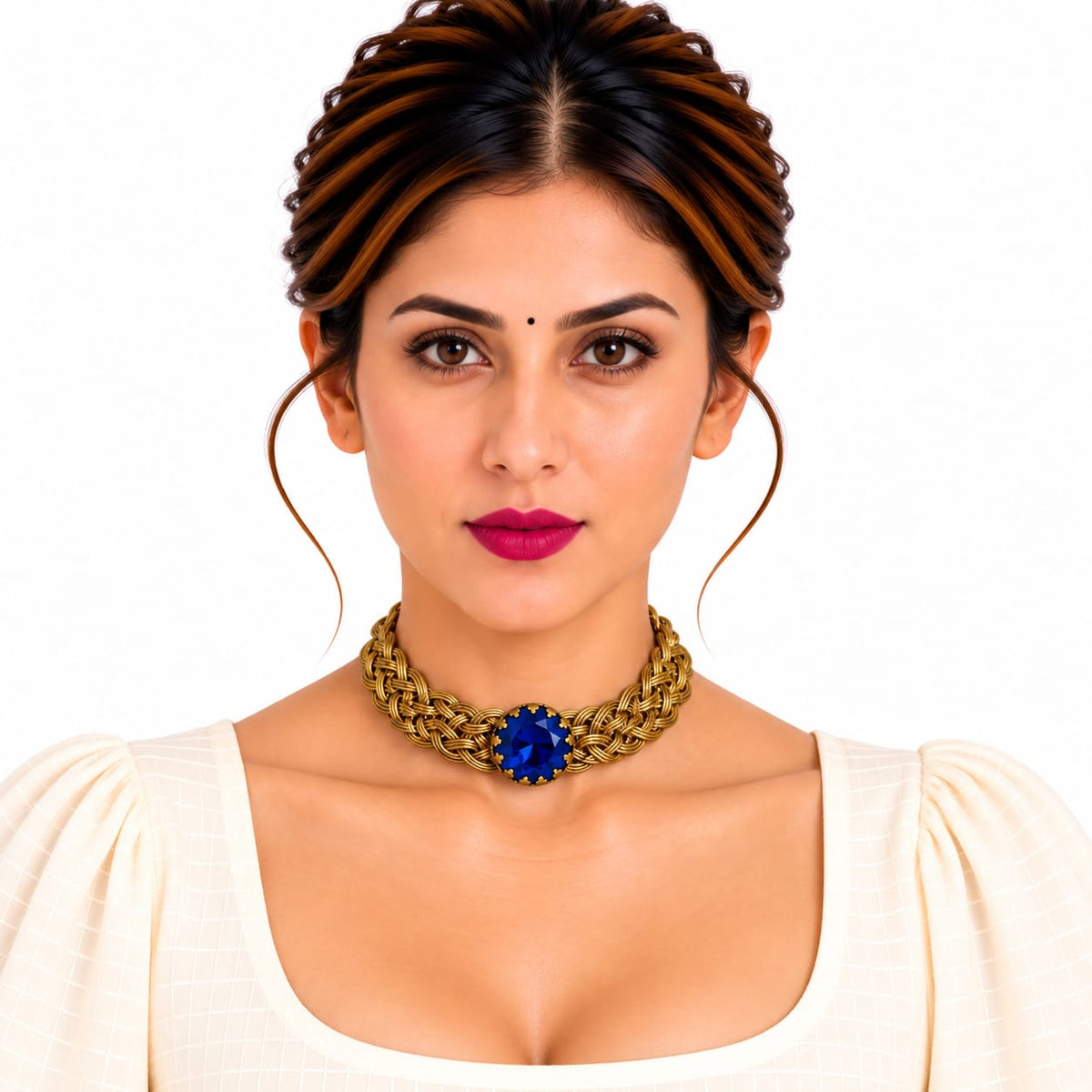 Purely Handmade Lightweight Brass Neckpiece