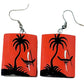 Purely Handmade & Handpainted Bamboo Earrings