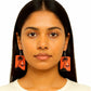 Purely Handmade & Handpainted Bamboo Earrings