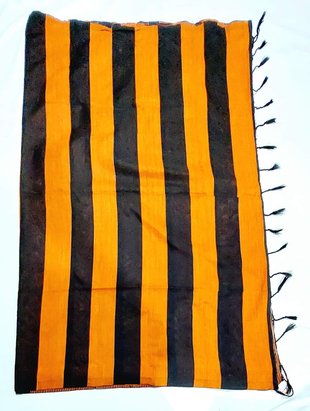 Pure Cotton Handloom Striped Sarees with Blouse Piece