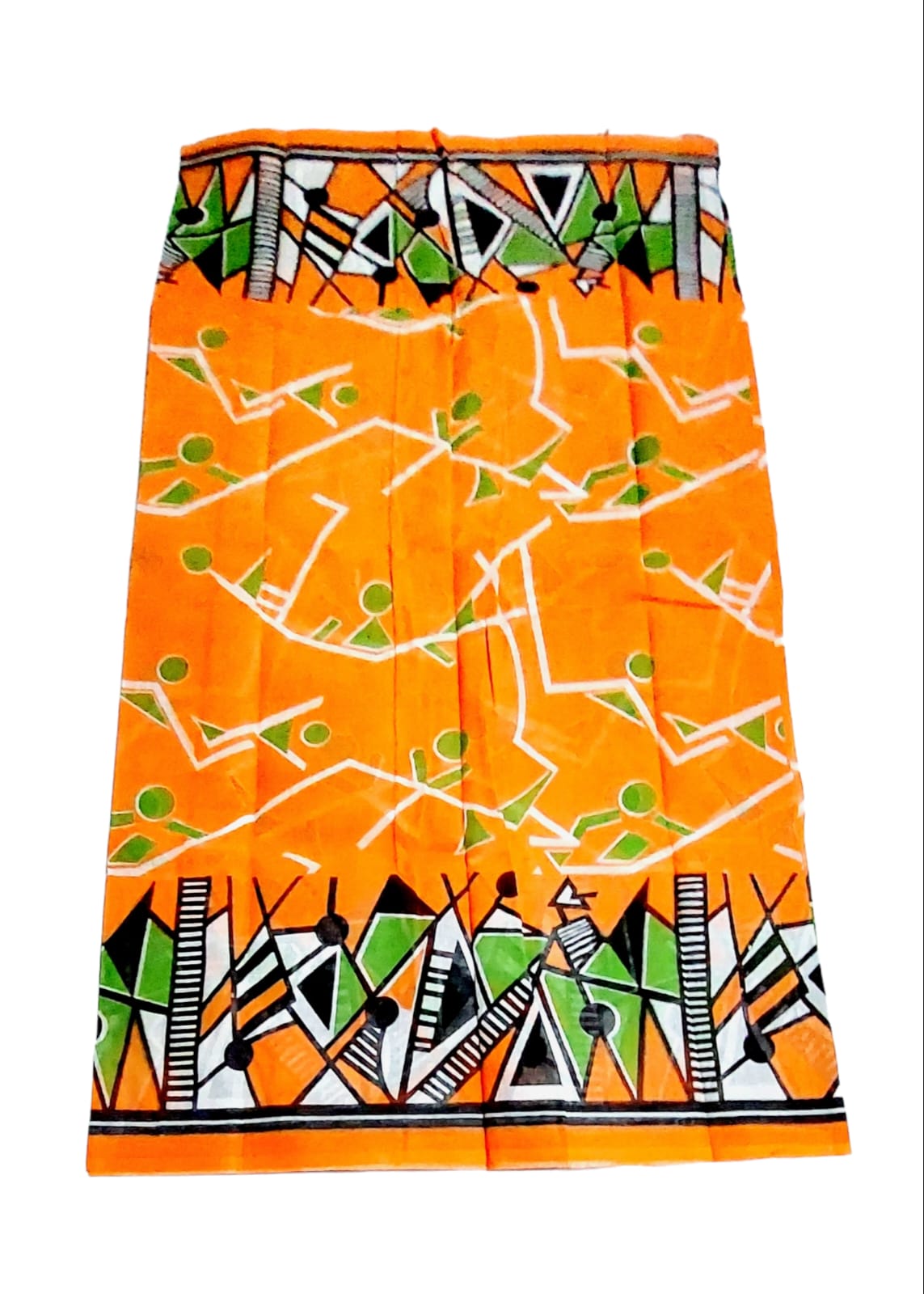 Pure Handloom Cotton Block Printed Saree