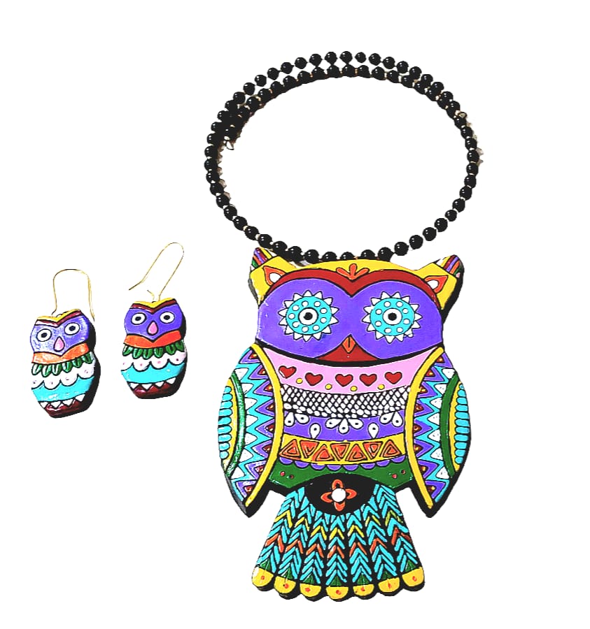 Handmade Terracotta Collar Necklace Set
