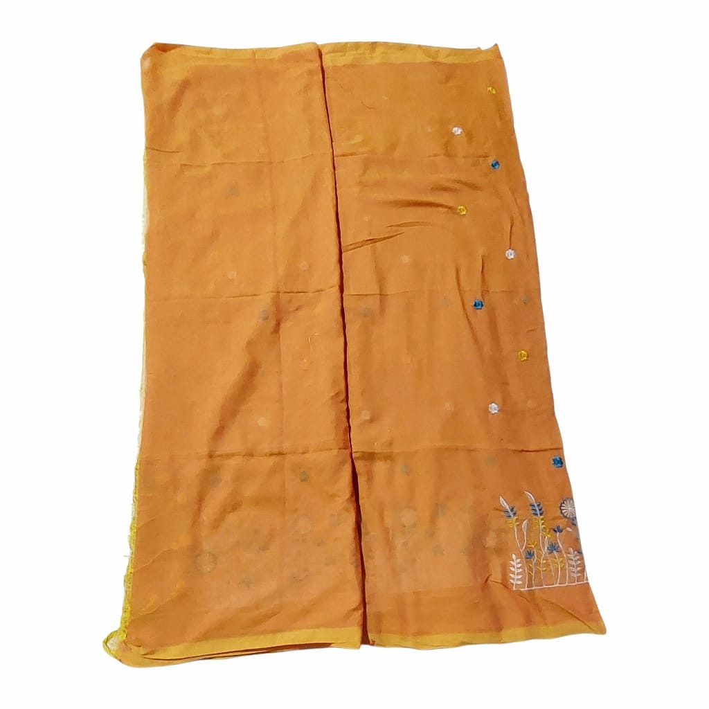 Fashweave Pure Cotton Embroidered Saree for Women and Girls | A Timeless Fusion of Traditional Craftsmanship and Contemporary Elegance, Perfect for Every Special Occasion