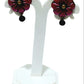 Floral Design Terracotta Stud Earrings