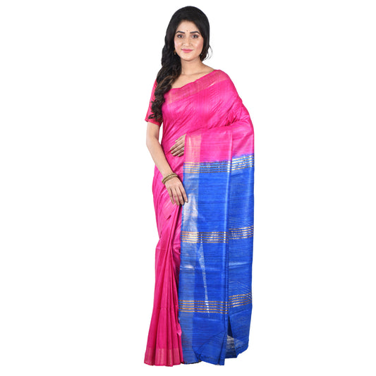 Premium Pure Handloom Silk Cotton Sarees with Blouse Piece For Women & Girls