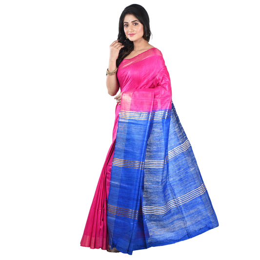 Premium Pure Handloom Silk Cotton Sarees with Blouse Piece For Women & Girls