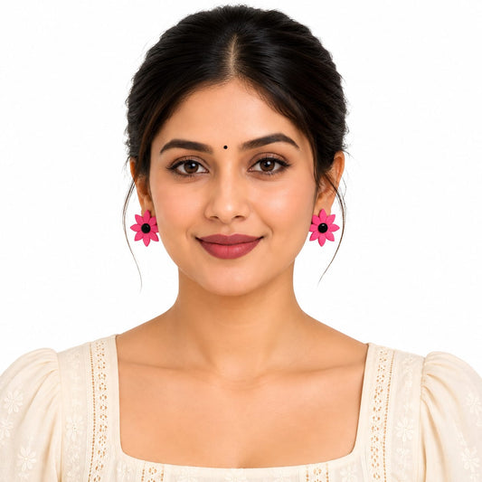 Purely Handmade Clay(Stud) Earrings
