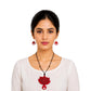 Purely Handmade Terracotta Rope Necklace With Earrings