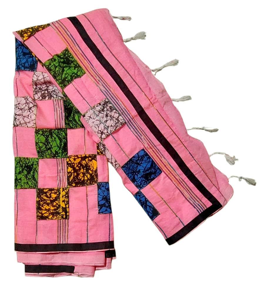 Pure Cotton  Patch Work Saree