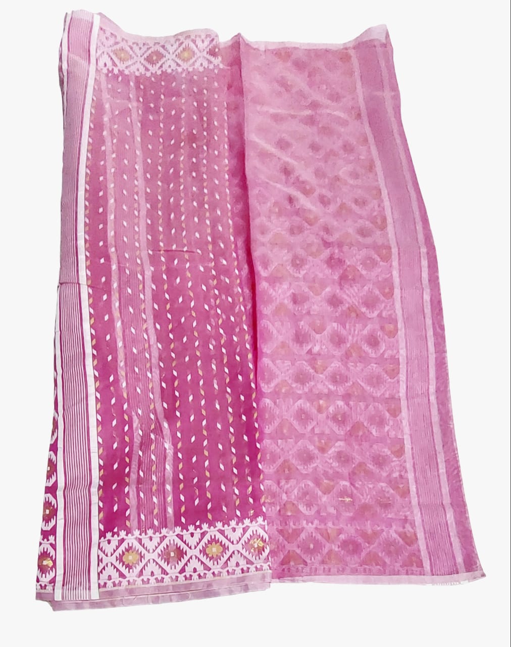 Purely Handmade Tant Silk Jamdani Saree