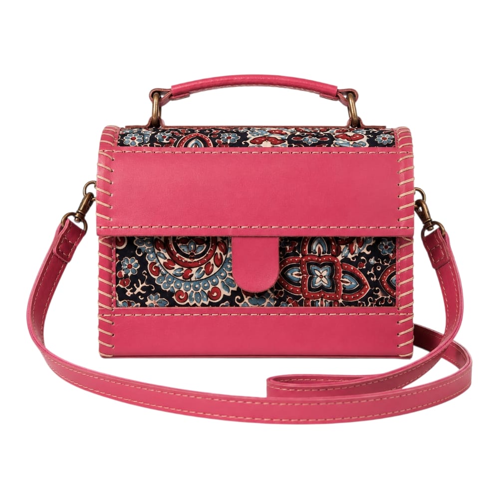 Handcrafted Leather Box-Style Sling Bag