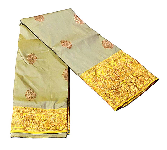 Fashweave Katan Silk Saree with Blouse Piece for Women