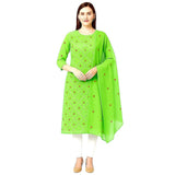 Kota Doria Embroidered 2 Pieces Suit Set