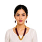 Purely Handmade Terracotta Rope Necklace With Earrings