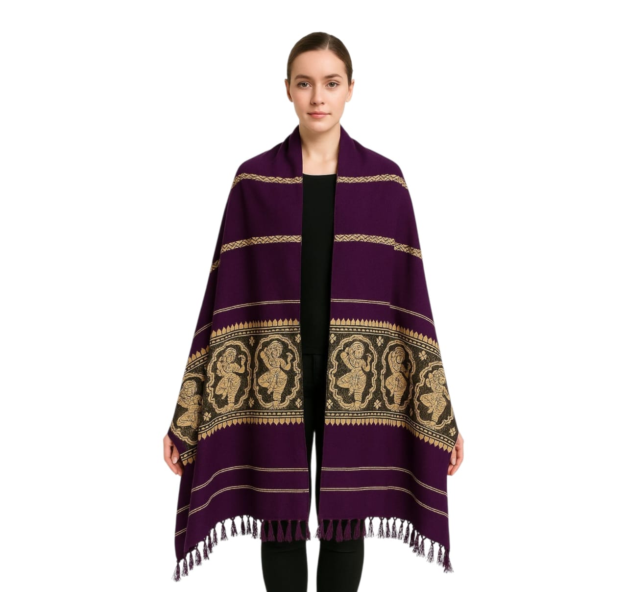 Purely Handwoven Lightweight Shawl for Women & Girls