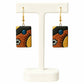 Handmade Mosaic Inspired Abstract Design Terracotta Earrings (Danglers)