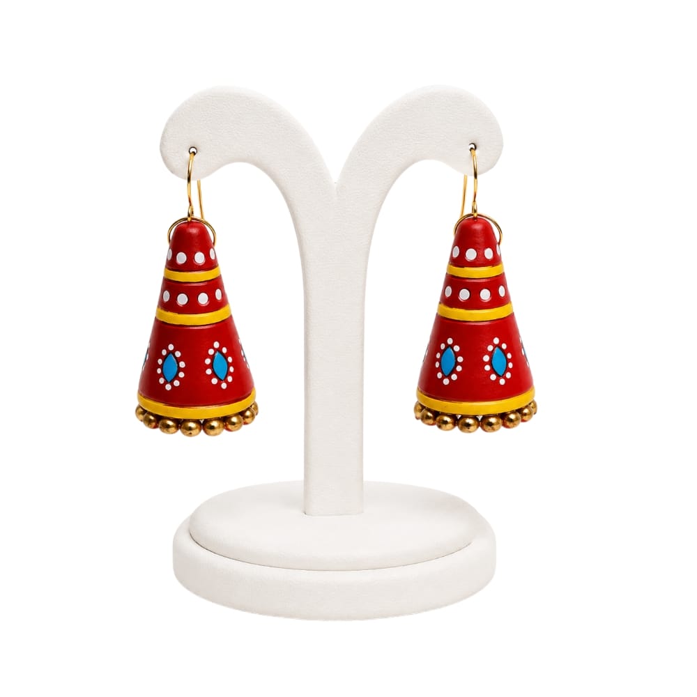 Cone-Shaped Bell Structure (Jhumka hook style) Dangler Earrings