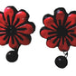Floral Design Terracotta Stud Earrings
