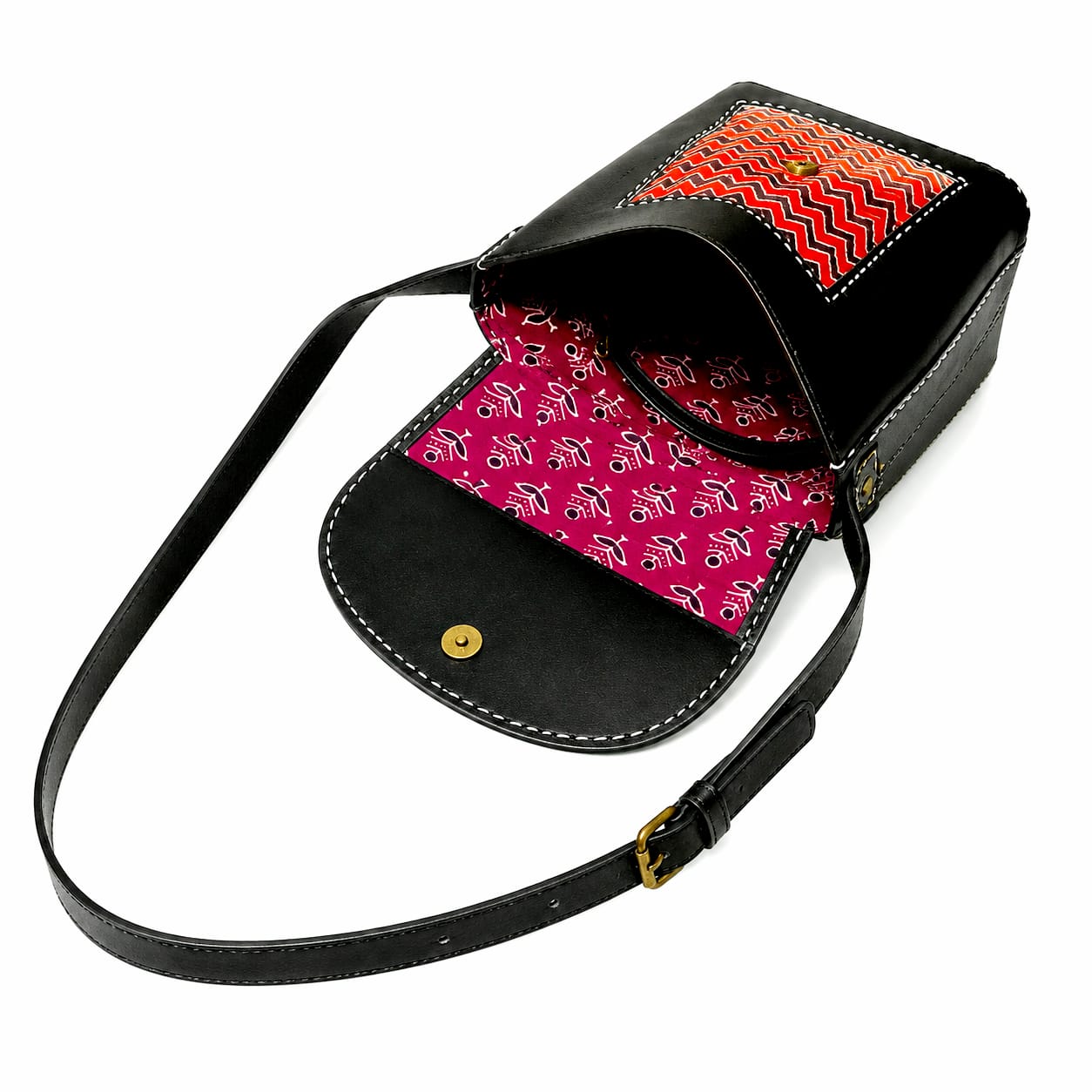 Handcrafted Pure Leather Bucket Style Sling Bag