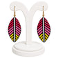 Purely Handmade Lightweight Terracotta Dangler Earrings (Leaf Design)