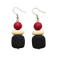 Purely Handmade Matt Finish Clay Drop Earrings