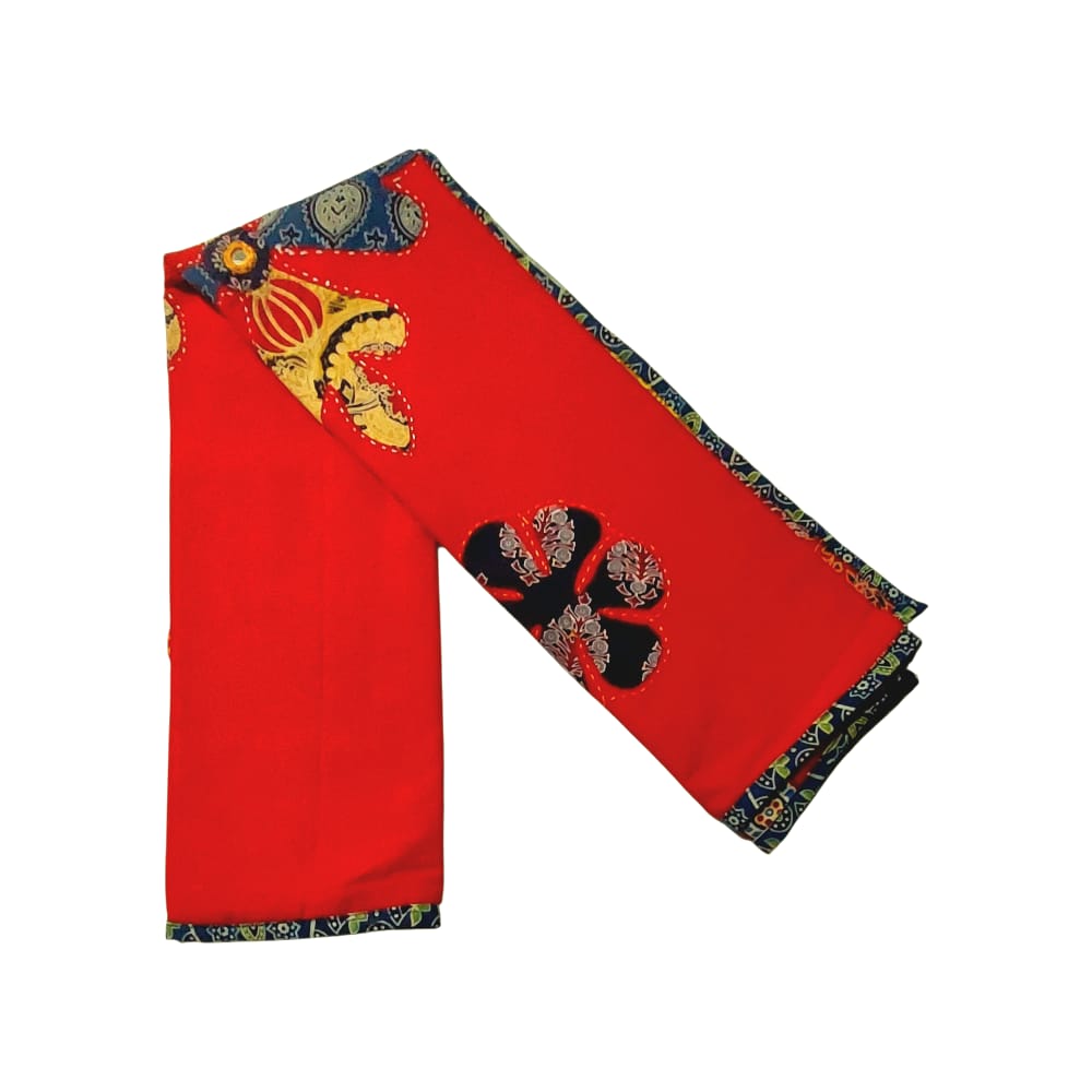 Elegant Ajrakh Hand Block Printed Cotton Dupatta