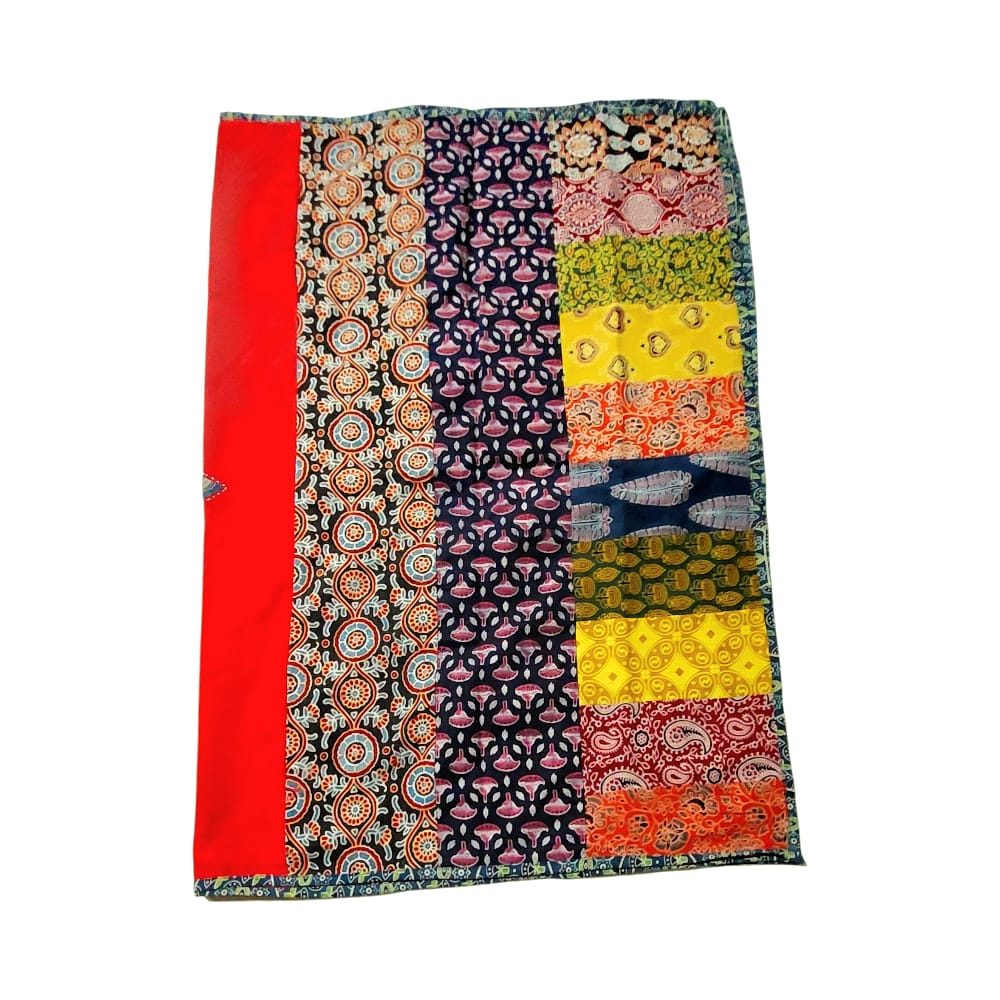 Elegant Ajrakh Hand Block Printed Cotton Dupatta
