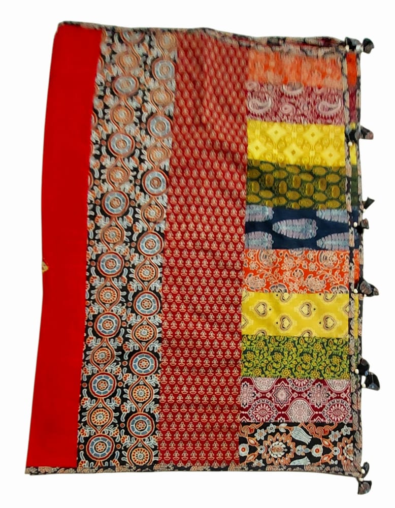 Elegant Ajrakh Hand Block Printed Cotton Dupatta