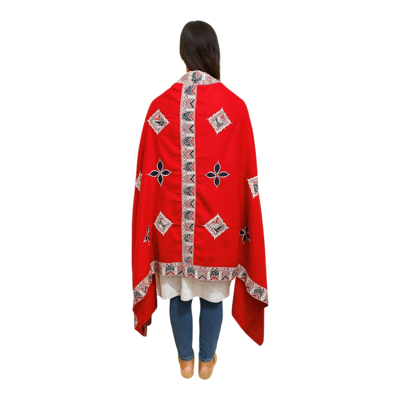 Handwoven Applique Patchwork Shawls for Women & Girls