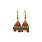 Purely Handmade Terracotta Metallic Conical Jhumka Designer Earrings