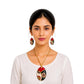 Purely Handmade Terracotta Rope Necklace With Earrings
