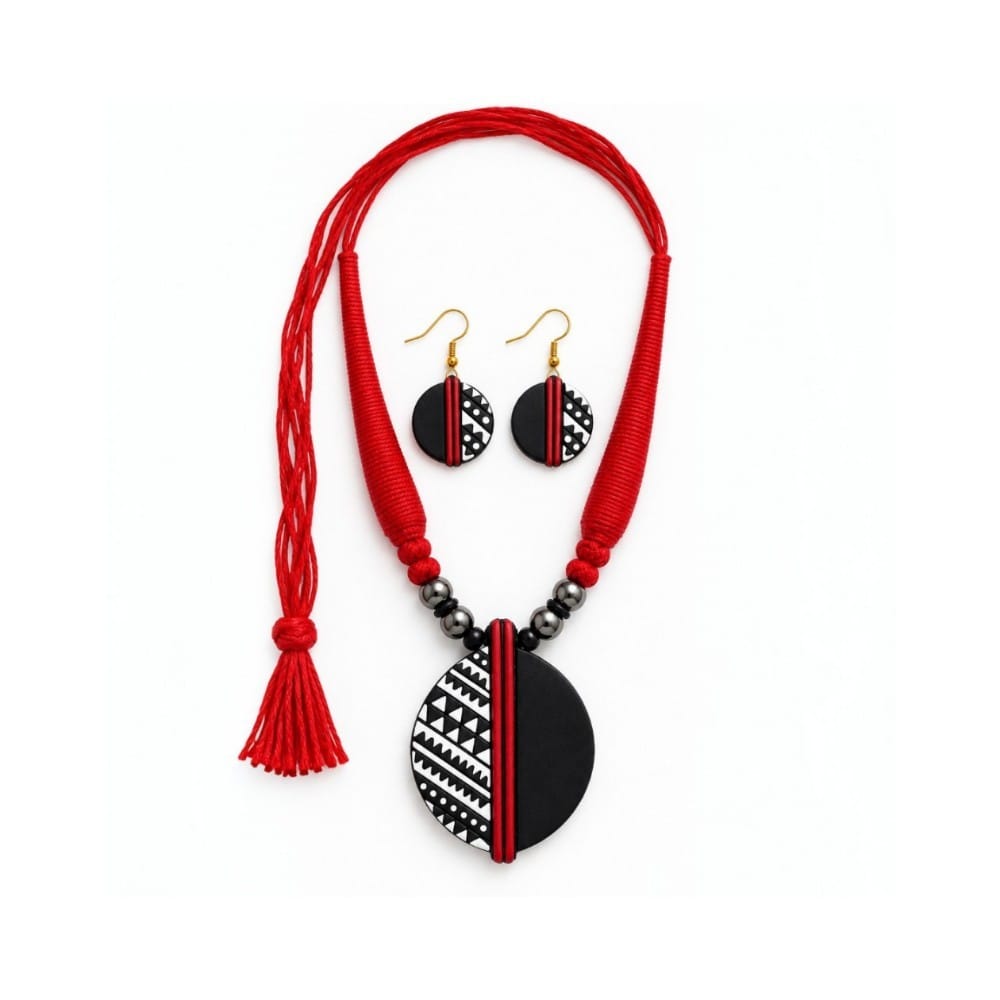 Purely Handmade Terracotta Thread Jewellery Sets
