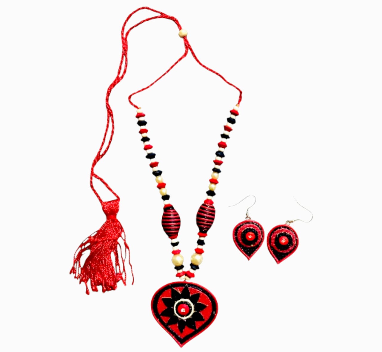 Premium Purely Handmade Jute Jewellery Sets (With Earrings)