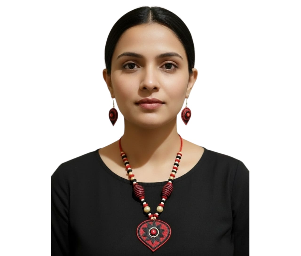 Premium Purely Handmade Jute Jewellery Sets (With Earrings)