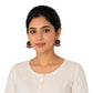 Lightweight Round Shaped Terracotta Stud Earrings